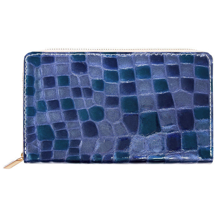 【Leo&Aoi公式ショップ】本革 上品なステンドグラス マルチケース 通帳ケース パスポートケース 母子手帳ケース 大容量 スリム設計 ファスナー付き メンズ レディース おしゃれ ハンドメイド 【安心の返品保証付き】