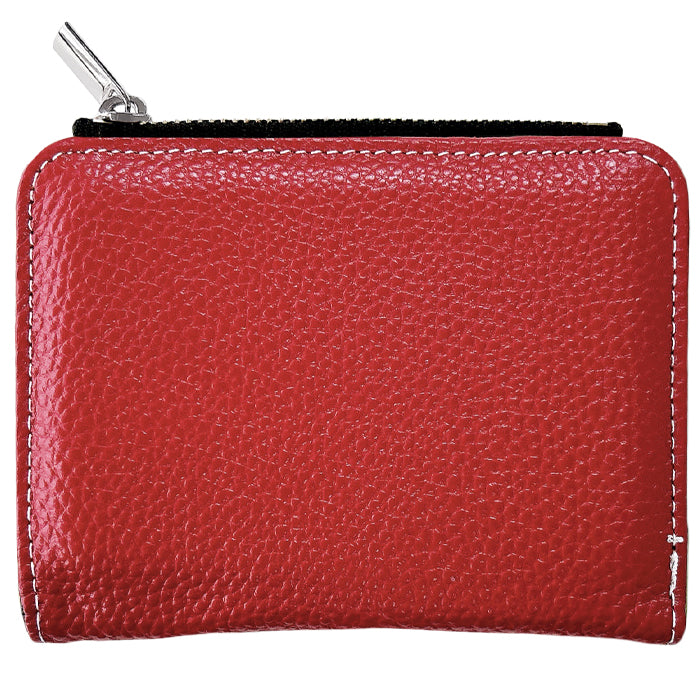 【Leo&Aoi公式ショップ】本革 上品な型押し てのひら財布 二つ折り財布 レディース メンズ カード収納 小銭入れ コインケース付き サイフ ウォレット 革 レザー 牛革 【WM-D2-04】 【安心の返品保証付き】