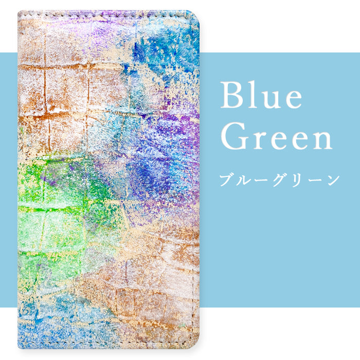 【Leo&Aoi公式ショップ】 本革 型押し アート スマホケース 手帳型ケース 100機種以上対応