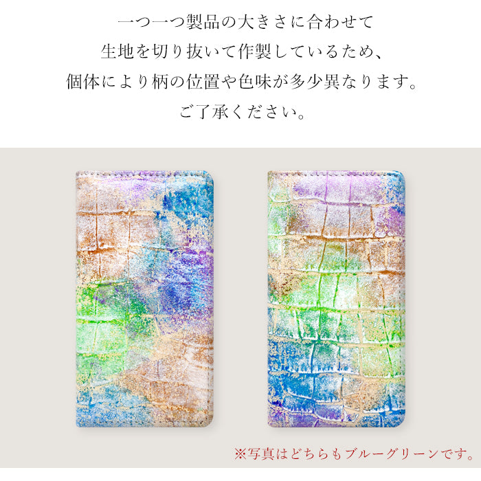 【Leo&Aoi公式ショップ】 本革 型押し アート スマホケース 手帳型ケース 100機種以上対応