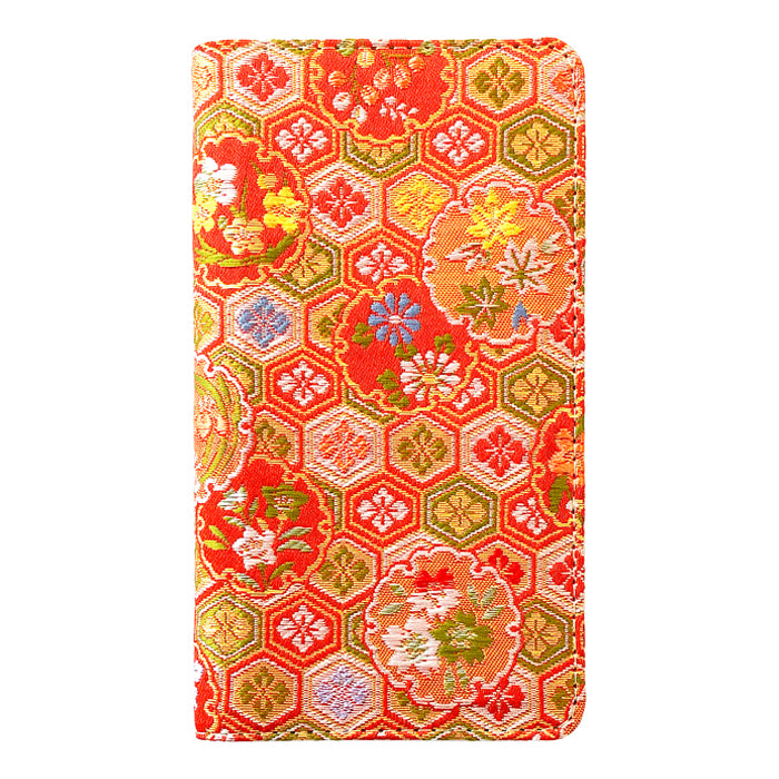 【Leo&Aoi公式ショップ】 らくらくスマートフォン F-52B ケース カバー 手帳型ケース 西陣織 着物 明 手帳型 スマホケース らくらくフォン らくらくホン f52b docomo 【安心の返品保証付き】