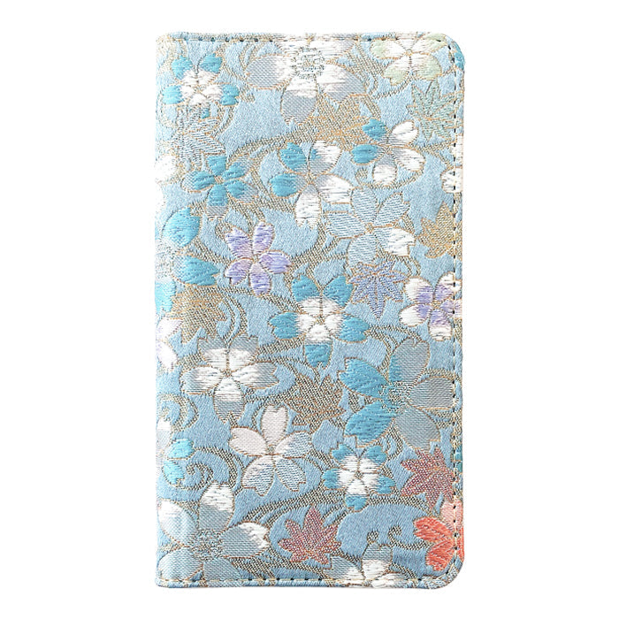 【Leo&Aoi公式ショップ】 iphone se3 / iphone se2 / iphone8 / iphone7 ケース カバー 西陣織 着物 明 手帳型ケース アイフォンスマホケース 【安心の返品保証付き】