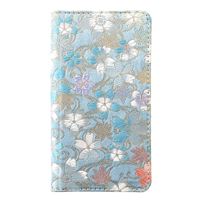 【Leo&Aoi公式ショップ】 らくらくスマートフォン F-53E ケース f53e カバー 手帳型 西陣織 着物 明 手帳型ケース らくらくフォン docomo ドコモ スマホカバー 【安心の返品保証付き】