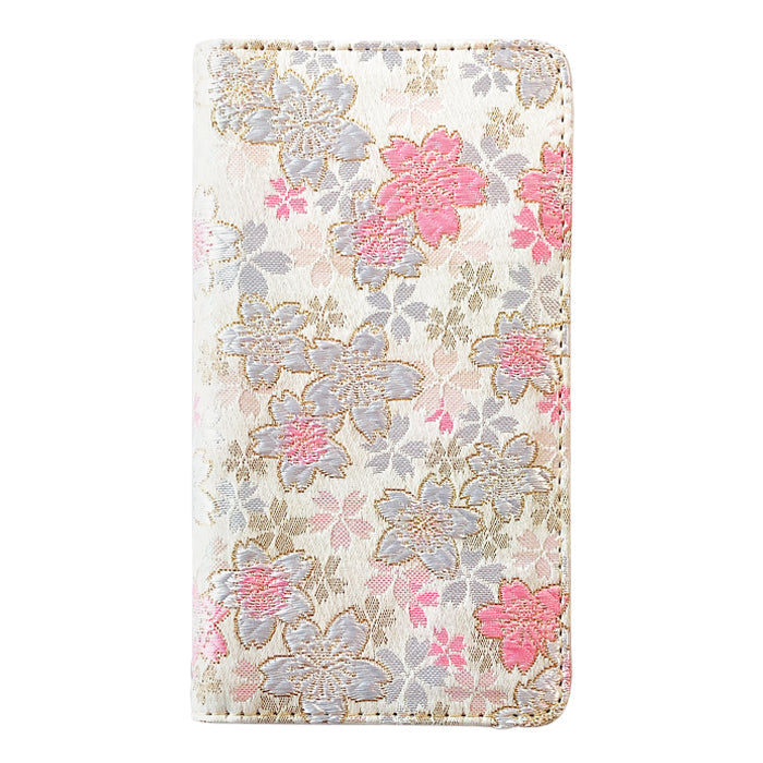 【Leo&Aoi公式ショップ】 iphone se3 / iphone se2 / iphone8 / iphone7 ケース カバー 西陣織 着物 明 手帳型ケース アイフォンスマホケース 【安心の返品保証付き】