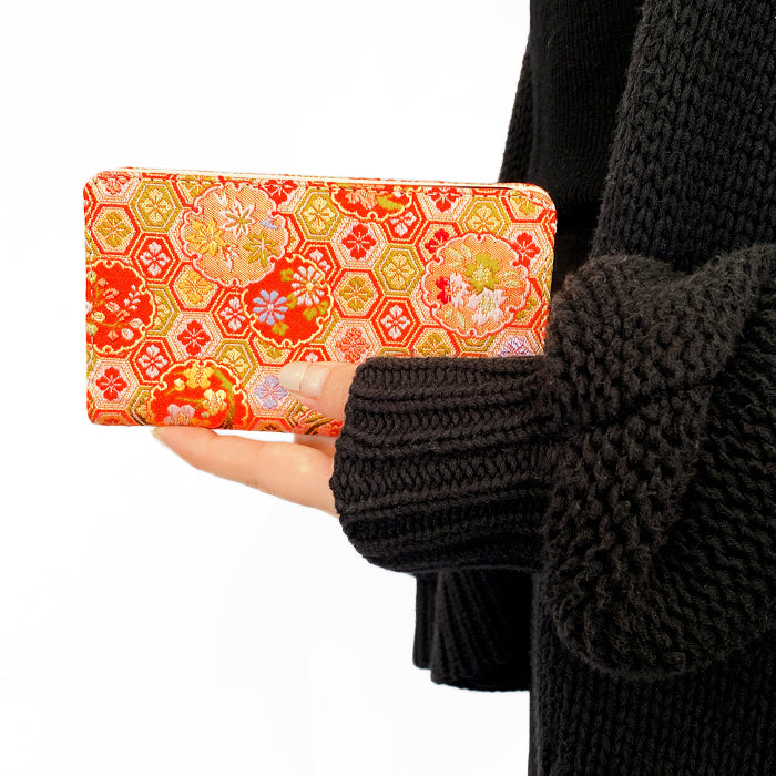 【Leo&Aoi公式ショップ】 らくらくスマートフォン F-52B ケース カバー 手帳型ケース 西陣織 着物 明 手帳型 スマホケース らくらくフォン らくらくホン f52b docomo 【安心の返品保証付き】