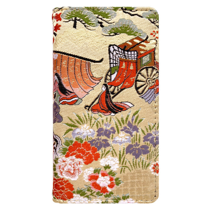 【Leo&Aoi公式ショップ】 iphone se3 / iphone se2 / iphone8 / iphone7 ケース カバー 西陣織 着物 高美者 手帳型ケース アイフォンスマホケース 【安心の返品保証付き】