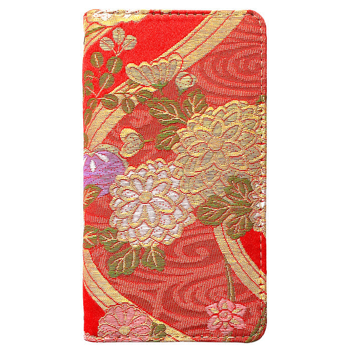 【Leo&Aoi公式ショップ】 iphone se3 / iphone se2 / iphone8 / iphone7 ケース カバー 西陣織 着物 竹 手帳型ケース アイフォンスマホケース 【安心の返品保証付き】