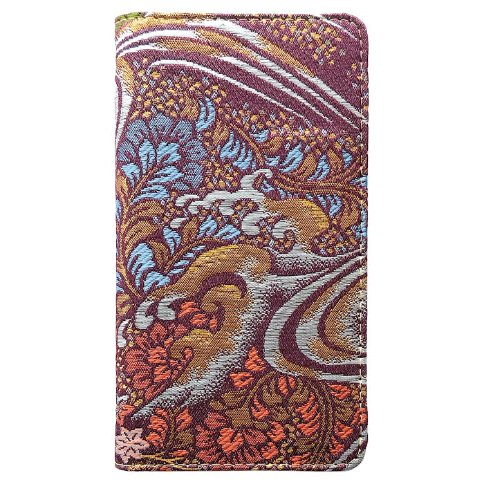 【Leo&Aoi公式ショップ】 iphone se3 / iphone se2 / iphone8 / iphone7 ケース カバー 西陣織 着物 竹 手帳型ケース アイフォンスマホケース 【安心の返品保証付き】