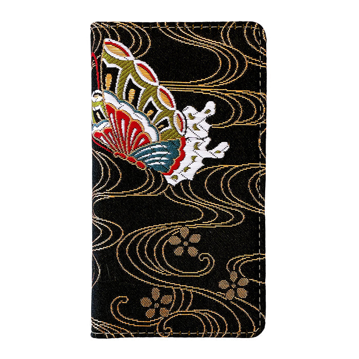 【Leo&Aoi公式ショップ】 iPhone 17 pro max iphone17promax ケース カバー 手帳型 西陣織 着物 月影 手帳型ケース アイフォン17プロマックス スマホケース 【安心の返品保証付き】