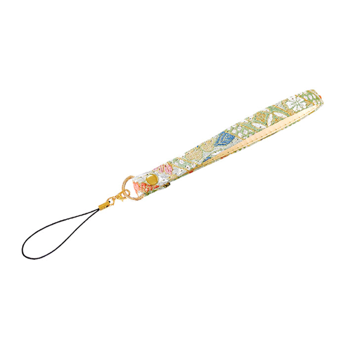 【Leo&Aoi公式ショップ】 西陣織 極 ストラップ マルチストラップ 携帯ストラップ 携帯 スマホ キーホルダー パスケース 定期入れ リストストラップ 手帳型 スマホケース 落下防止 レディース 金襴 和柄 和風 高級 華やか 着物 紐ストラップ 【安心の返品保証付き】