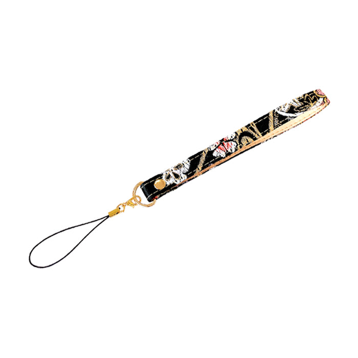 【Leo&Aoi公式ショップ】 西陣織 極 ストラップ マルチストラップ 携帯ストラップ 携帯 スマホ キーホルダー パスケース 定期入れ リストストラップ 手帳型 スマホケース 落下防止 レディース 金襴 和柄 和風 高級 華やか 着物 紐ストラップ 【安心の返品保証付き】
