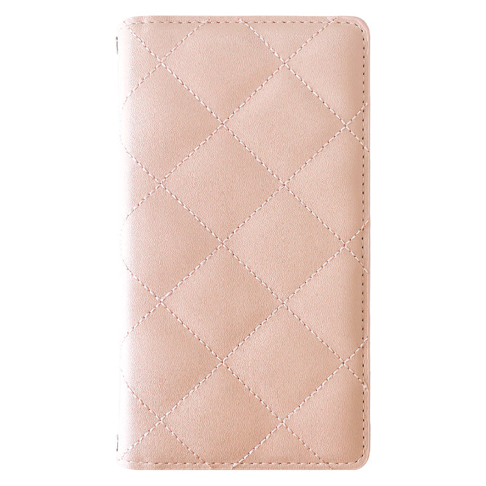 【Leo&Aoi公式ショップ】 らくらくスマートフォン F-53E ケース f53e カバー 手帳型 韓流 キルティング 手帳型ケース らくらくフォン docomo ドコモ スマホカバー 【安心の返品保証付き】