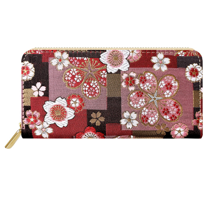 【Leo&Aoi公式ショップ】 長財布 西陣織 京極ラウンド型長財布 財布 カード収納 和柄 和風 織物 伝統 【安心の返品保証付き】