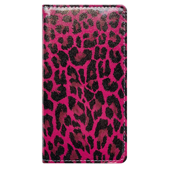【Leo&Aoi公式ショップ】 BASIO active3 KYG04 ケース カバー 手帳型 本革 ヒョウ柄 エナメル 手帳型ケース ベイシオ アクティブ 3 携帯ケース スマホケース 【安心の返品保証付き】