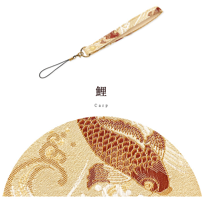 【Leo&Aoi公式ショップ】 西陣織 松 ストラップ マルチストラップ 携帯ストラップ 携帯 スマホ キーホルダー パスケース 定期入れ リストストラップ 手帳型 スマホケース 落下防止 レディース 金襴 和柄 和風 高級 華やか 着物 紐ストラップ カニカン付き 【安心の返品保証付き】