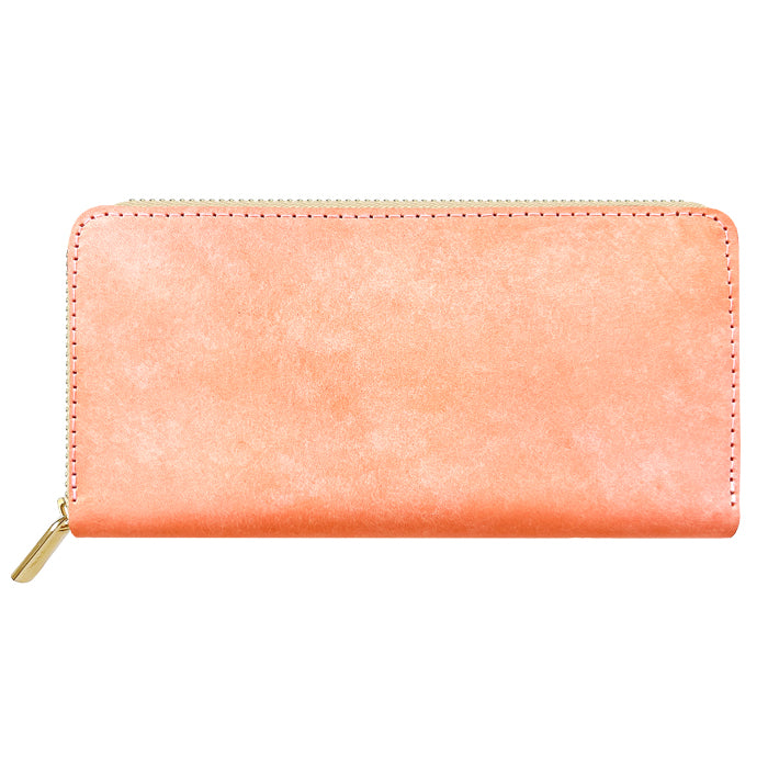 【Leo&Aoi公式ショップ】 イタリア製 マヤベリー 蛇腹 カードポケット付き 長財布 本革 ラウンド型ファスナー 財布 レディース 大容量 【安心の返品保証付き】