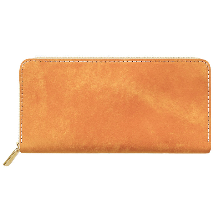 【Leo&Aoi公式ショップ】 イタリア製 マヤベリー 蛇腹 カードポケット付き 長財布 本革 ラウンド型ファスナー 財布 レディース 大容量 【安心の返品保証付き】