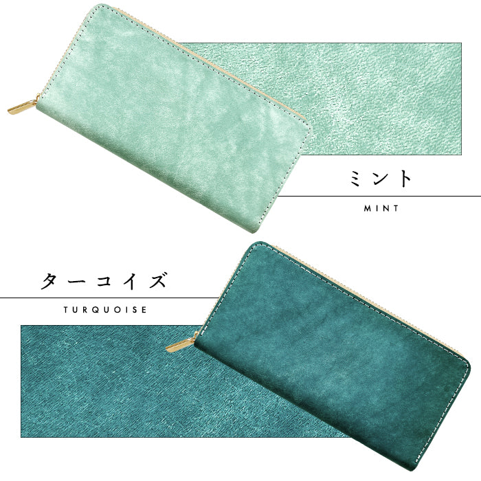 【Leo&Aoi公式ショップ】 イタリア製 マヤベリー 蛇腹 カードポケット付き 長財布 本革 ラウンド型ファスナー 財布 レディース 大容量 【安心の返品保証付き】