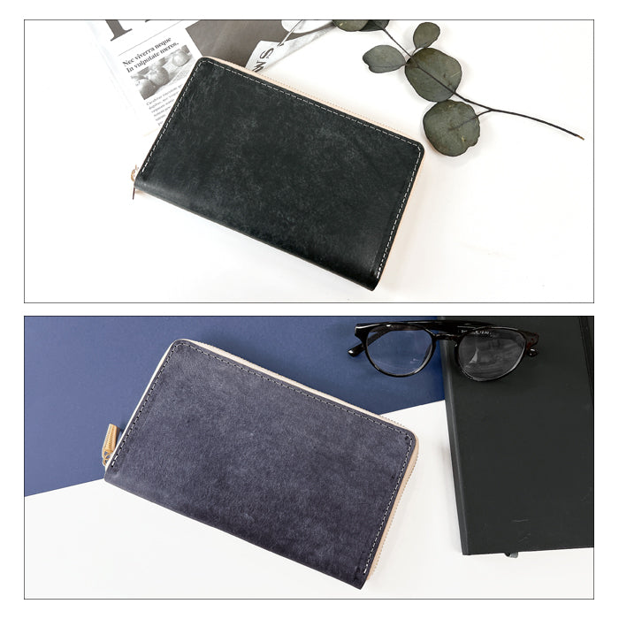 【Leo&Aoi公式ショップ】イタリア製 マヤベリー マルチケース 本革 通帳ケース パスポートケース 母子手帳ケース 大容量 スリム設計 ファスナー付き メンズ レディース おしゃれ ハンドメイド 【安心の返品保証付き】