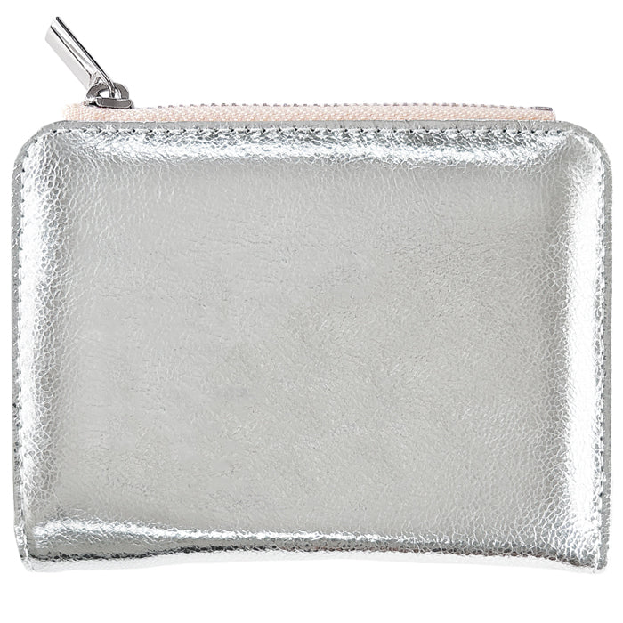 【Leo&Aoi公式ショップ】本革 メタリック てのひら財布 二つ折り財布 レディース メンズ カード収納 小銭入れ コインケース付き サイフ ウォレット 革 レザー 牛革 【WM-D2-03】 【安心の返品保証付き】