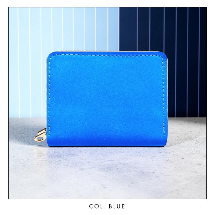 【Leo&Aoi公式ショップ】 本革 ネオンカラー 蛇腹 ダブルファスナー 財布 メンズ レディース カード収納 小さい財布 蛍光色 蛍光カラー 【安心の返品保証付き】