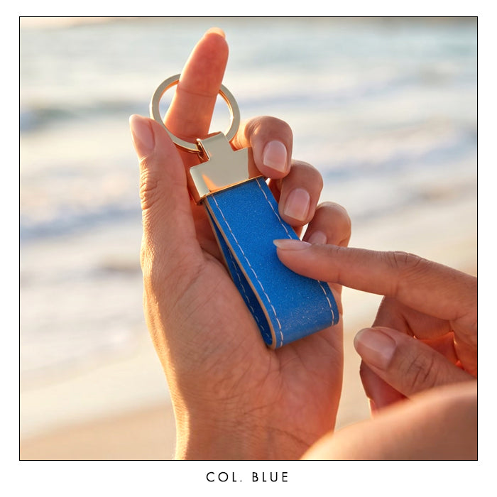 【Leo&Aoi公式ショップ】ネオンカラー スマートキーリング 本革 スナップボタン キーホルダー バッグチャーム 蛍光カラー 【安心の返品保証付き】