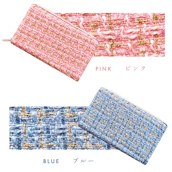 【Leo&Aoi公式ショップ】 ネオ ツィード マルチケース 長財布 本革 通帳ケース パスポートケース 母子手帳ケース 大容量 スリム設計 ファスナー付き メンズ レディース おしゃれ ハンドメイド 【安心の返品保証付き】