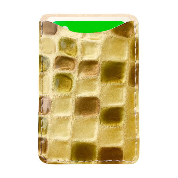 【Leo&Aoi公式ショップ】 ちょっと上品な ステンドグラス スマホ カード収納 カードケース 本革 貼り付け 背面 薄型 カードポケット 背面収納 レザー ポケット カード入れ スリム ICカード 定期入れ シール CARD POCKET 【安心の返品保証付き】