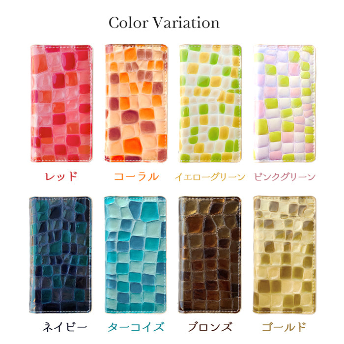 XPERIA 5 V SO-53D SOG12 ケース XQ-DE44 カバー 本革 ちょっと上品なステンドグラス 手帳型ケース so53d xqde44 エクスペリア スマホケース