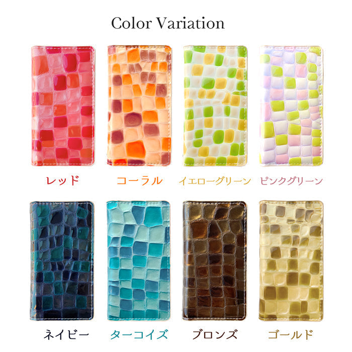 【Leo&Aoi公式ショップ】 XPERIA Ace SO-02L ケース カバー 本革 ちょっと上品なステンドグラス 手帳型ケース so02l エクスペリア スマホケース【安心の返品保証付き】