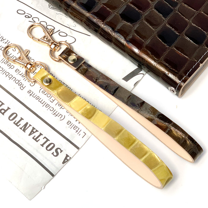 【Leo&Aoi公式ショップ】 牛革 ちょっと上品な ステンドグラス ナスカン付き ストラップ 本革 マルチストラップ 携帯ストラップ レザー 携帯 スマホ キーホルダー パスケース 定期入れ リストストラップ 革 手帳型 スマホケース 落下防止 レディース 【安心の返品保証付き】