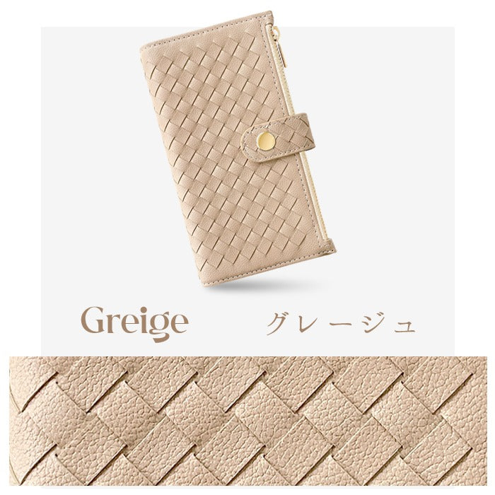 【Leo&Aoi公式ショップ】 おしゃれ 編み込み スマホケース 手帳型ケース 100機種以上対応
