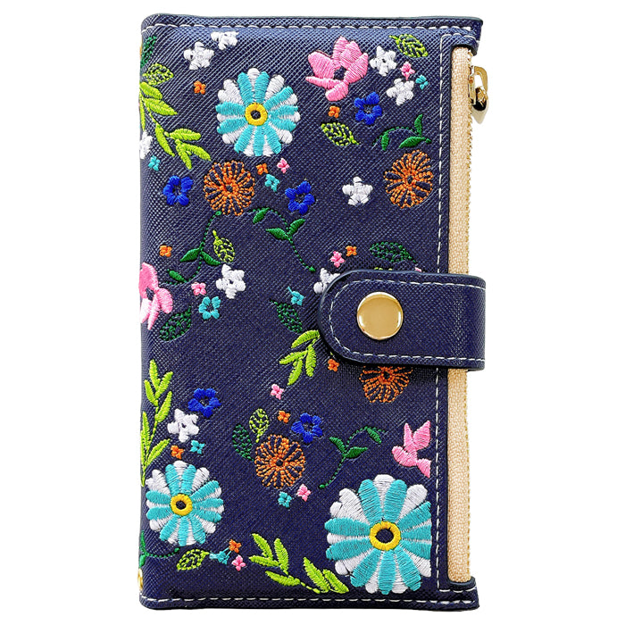 【Leo&Aoi公式ショップ】 arrows We2 F-52E FCG02 M07 A402FC ケース おしゃれ 花刺繍 手帳型ケース f52e アローズ ウィー スマホケース