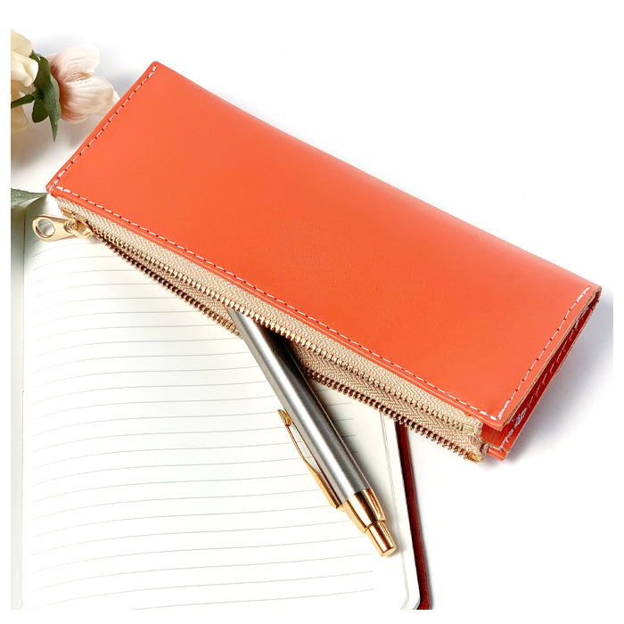 【Leo&Aoi公式ショップ】 牛革 パステル ペンケース 本革 筆箱 レザー ペン入れ コンパクト スリム 文具 筆記用具 ふで箱 収納 革 牛本革 上品 かわいい お洒落 高級 ペン ケース パステルカラー 【安心の返品保証付き】