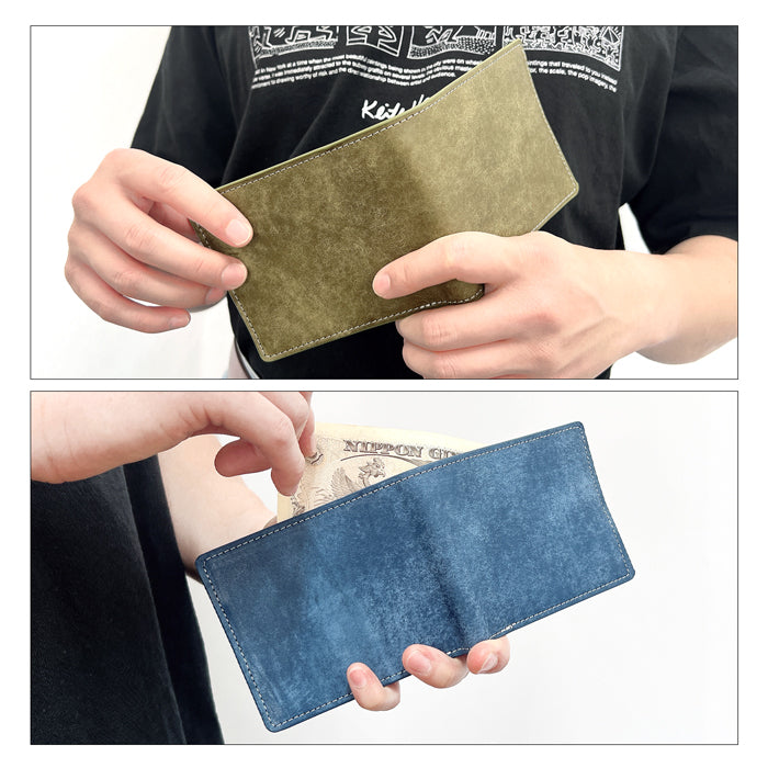 【Leo&Aoi公式ショップ】レザリア レザー 本革 二つ折り財布 サイフ さいふ ウォレット 革 メンズ カード収納 小銭入れ コインケース付き サイフ 牛革 【安心の返品保証付き】