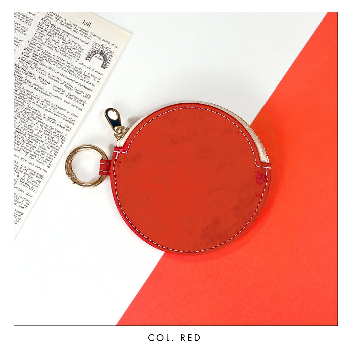 【Leo&Aoi公式ショップ】本革 レザリアレザー 丸形コインケース 小銭入れ メンズ レディース 革 レザー 牛革 風合い豊かな本革に、こだわりの5色 CC-C1-02 【安心の返品保証付き】