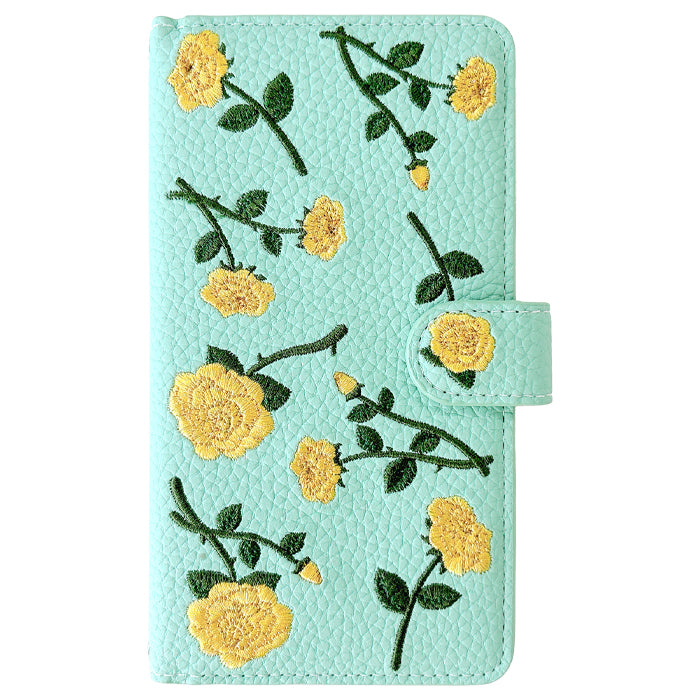 【Leo&Aoi公式ショップ】 バラ刺繍 スマホケース 手帳型ケース 100機種以上対応