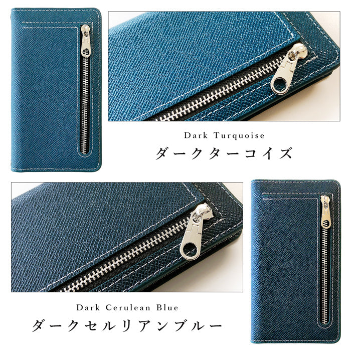 【Leo&Aoi公式ショップ】 かんたんスマホ4 A402ZT ケース カバー 手帳型 ちょこっと財布付き 上質な型押し 手帳型ケース 簡単スマホ スマホケース 【安心の返品保証付き】