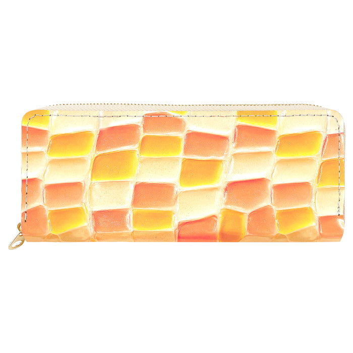 【Leo&Aoi公式ショップ】 ステンドグラス ラウンド型 ペンケース 本革 筆箱 レザー ペン入れ コンパクト スリム 文具 筆記用具 ふで箱 収納 革 上品 かわいい 可愛い お洒落 高級 ペン ケース エナメル 【安心の返品保証付き】
