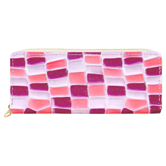 【Leo&Aoi公式ショップ】 ステンドグラス ラウンド型 ペンケース 本革 筆箱 レザー ペン入れ コンパクト スリム 文具 筆記用具 ふで箱 収納 革 上品 かわいい 可愛い お洒落 高級 ペン ケース エナメル 【安心の返品保証付き】