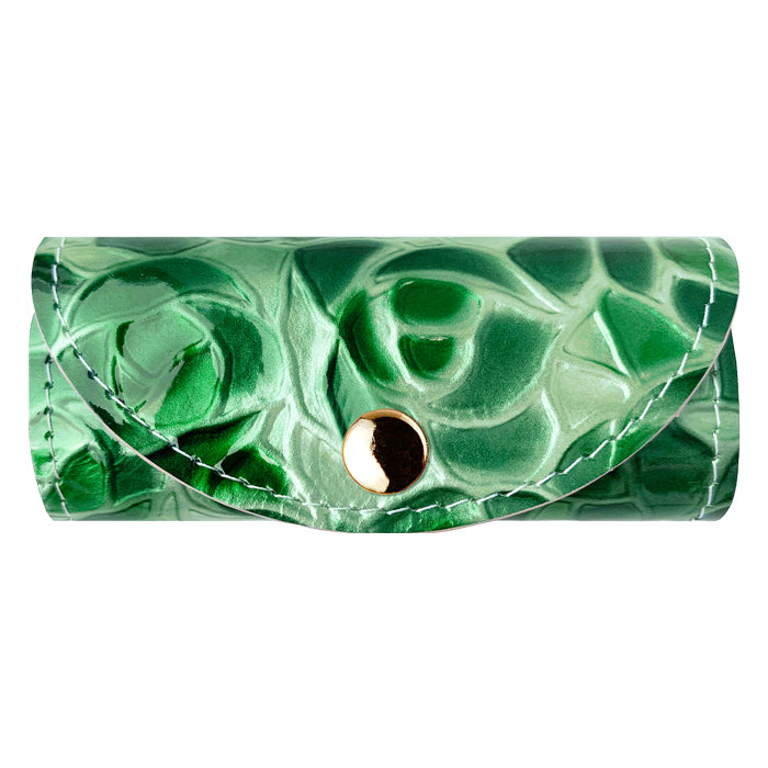 【Leo&Aoi公式ショップ】 牛革 ステンドグラス ローズ キーケース 4連 本革 レディース スマートキー 三つ折り レザー 鍵入れ 鍵 カギ 収納 スリム コンパクト キーホルダー 4連キーケース エナメル加工 日本製 バラ 薔薇 【安心の返品保証付き】