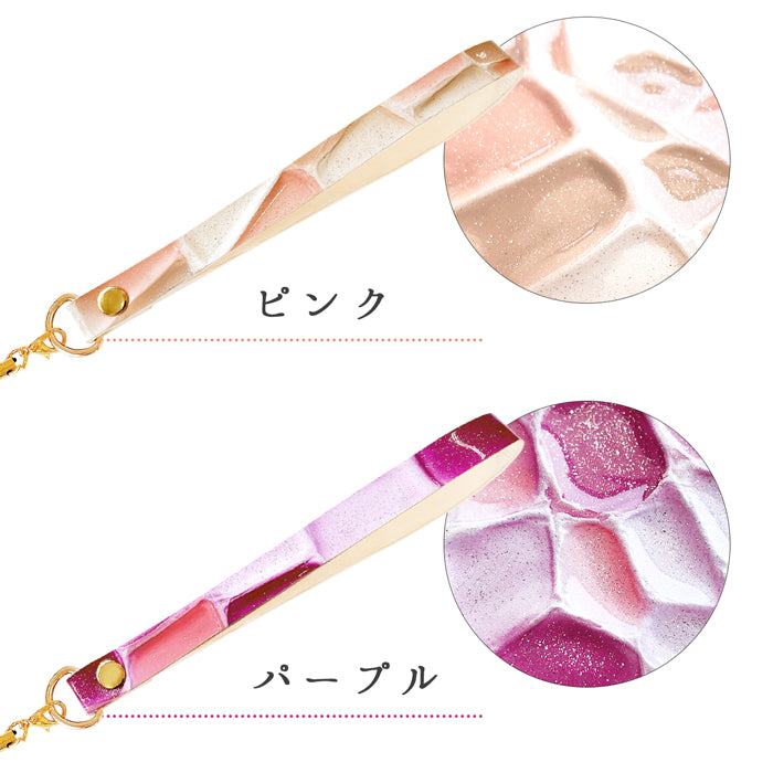 【Leo&Aoi公式ショップ】 ステンドグラス ストラップ 本革 マルチストラップ 携帯ストラップ レザー 携帯 スマホ キーホルダー パスケース 定期入れ リストストラップ 革 牛革 手帳型 スマホケース 落下防止 レディース 【安心の返品保証付き】