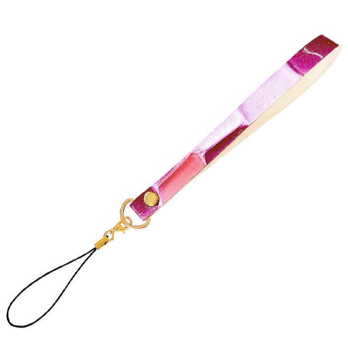 【Leo&Aoi公式ショップ】 ステンドグラス ストラップ 本革 マルチストラップ 携帯ストラップ レザー 携帯 スマホ キーホルダー パスケース 定期入れ リストストラップ 革 牛革 手帳型 スマホケース 落下防止 レディース 【安心の返品保証付き】