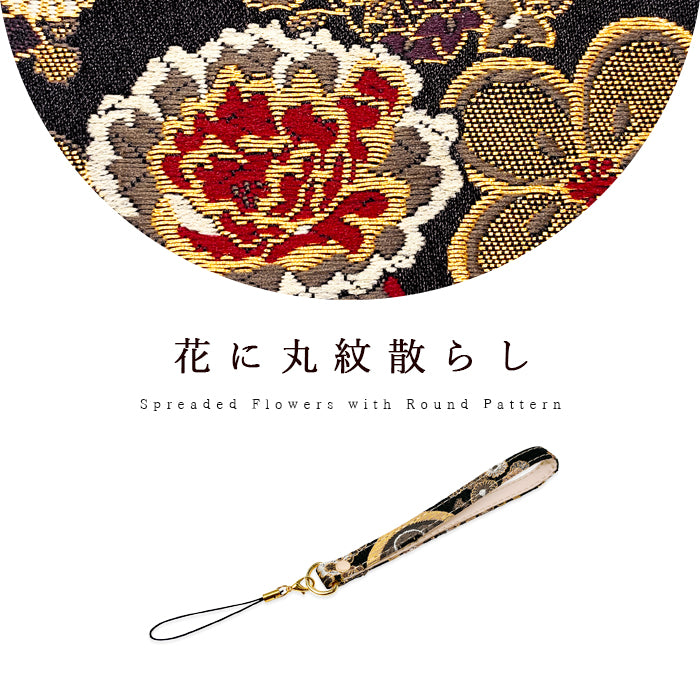 【Leo&Aoi公式ショップ】 西陣織 竹 ストラップ 携帯ストラップ キーホルダー パスケース 携帯 スマホ 定期入れ リストストラップ 手帳型 スマホケース 落下防止 レディース マルチストラップ カニカン付き 金襴 和柄 和風 高級 華やか 着物 【安心の返品保証付き】