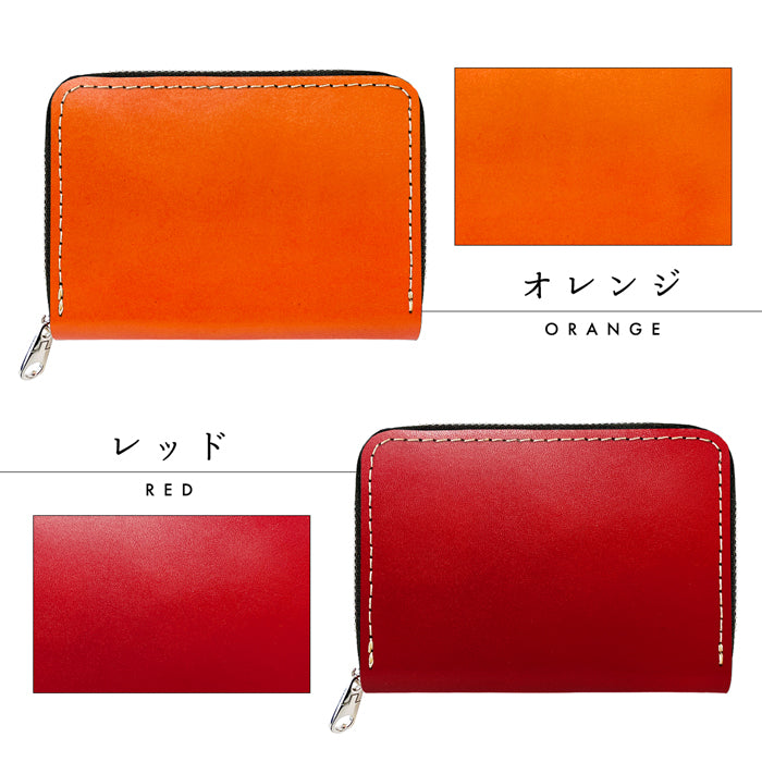 【Leo&Aoi公式ショップ】 栃木レザー こだわり親父 ミニウォレッ財布 ミニ財布 メンズ 本革 牛革 ト コンパクト ラウンドファスナー サイフ さいふ ウォレット 小さい財布 革 レザー カード収納 革財布 ラウンド財布 ミニサイフ 本革ミニ財布 メンズ レディース ハンドメイド 牛ヌメ革
