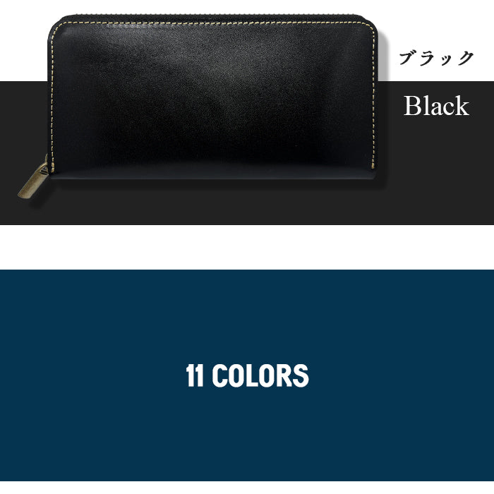 【Leo&Aoi公式ショップ】 栃木レザー こだわり親父 長財布 メンズ 財布 本革 牛革 ラウンドファスナー サイフ さいふ ウォレット 革 レザー カード収納 革財布 ラウンド長財布 ラウンド財布 長サイフ 本革長財布 レディース ハンドメイド【安心の返品保証付き】