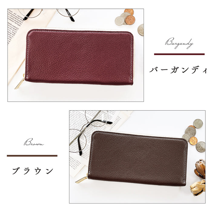 【Leo&Aoi公式ショップ】 紳士淑女 長財布 型押しメンズ 本革 ラウンドファスナー 財布 サイフ さいふ ウォレット納 革財布 ラ 革 レザー カード収ウンド長財布 ラウンド財布 長サイフ 本革長財布 レディース ハンドメイド 牛革【安心の返品保証付き】