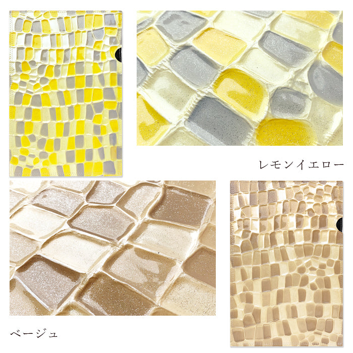 【Leo&Aoi公式ショップ】 2nd ステンドグラス A4ファイル レザーファイル A4 書類入れ ビジネスグッズ 収納 シンプル 本革 A4サイズ ファイル ステーショナリー 資料ケース 文具 レザー 牛革 革 【安心の返品保証付き】