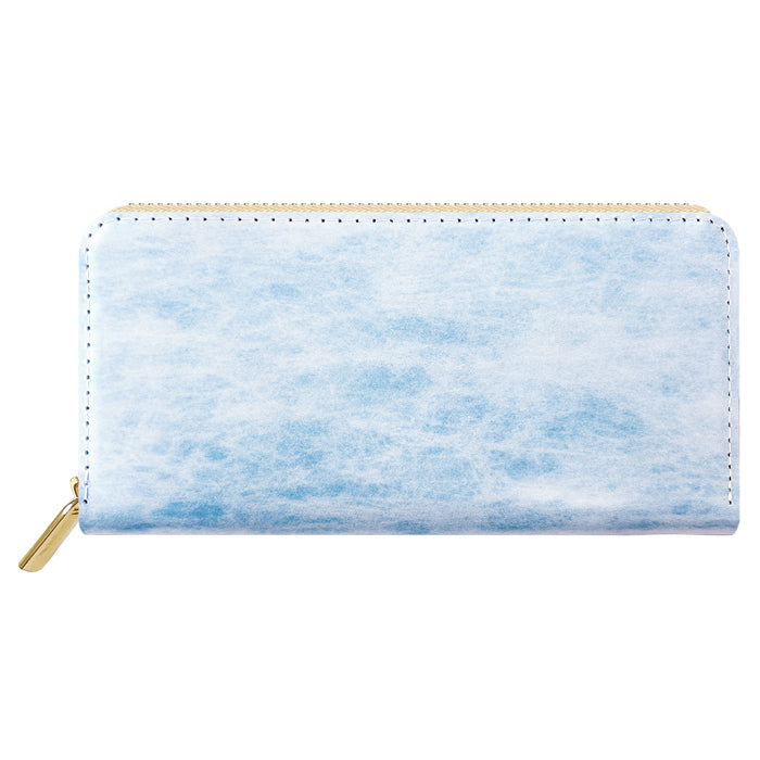 【Leo&Aoi公式ショップ】 アダマス 長財布 本革 財布 ラウンド型ファスナー レディース メンズ 大理石風 大容量 カード収納【安心の返品保証付き】