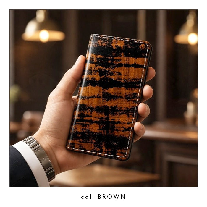 【Leo&Aoi公式ショップ】  本革 アドバン コードバン スマホケース 手帳型ケース 100機種以上対応